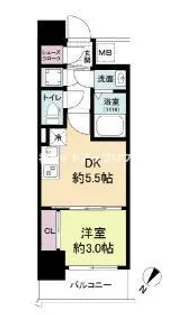 セレニテ神戸ミラク【11階】の間取り