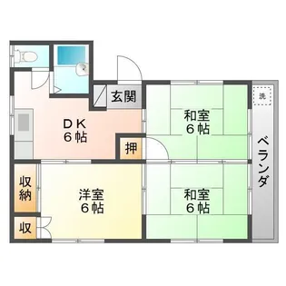 マルゼンハイツ【2階】の間取り