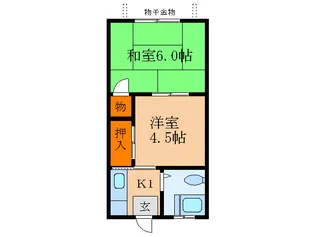茜ハイツの間取り