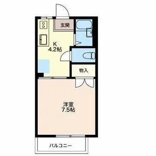 マンハイム嘉 D【1階】の間取り