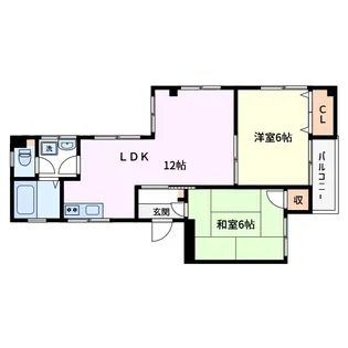 グリーンパレス【1階】の間取り