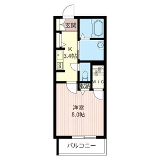 キャトルフィーユ 三軒茶屋【2階】の間取り