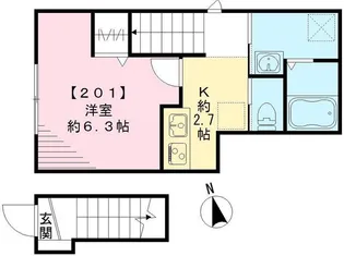 SOLEIL方南 ソレイユホウナン【2階】の間取り