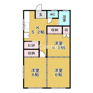 コーポ元倉【2階】の間取り