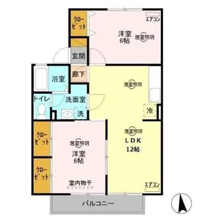 メゾン・ノアール B【1階】の間取り