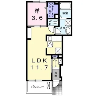 アムール III【1階】の間取り