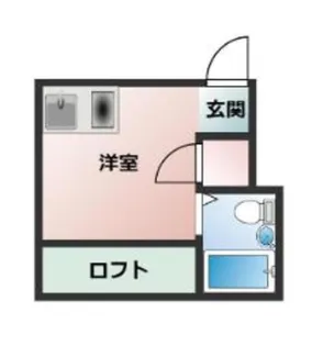 ラピュタ日野【1階】の間取り