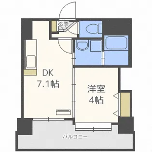 クラッセ北大通りII【3階】の間取り