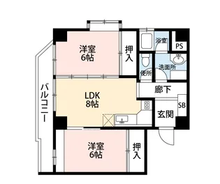 ガーデンハウス本千葉【4階】の間取り