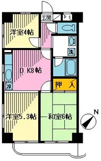 グレイスマンション【2階】の間取り