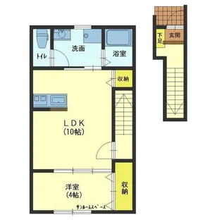 モーントブルーメ堀川【2階】の間取り