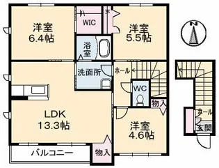 アルコ A棟【2階】の間取り