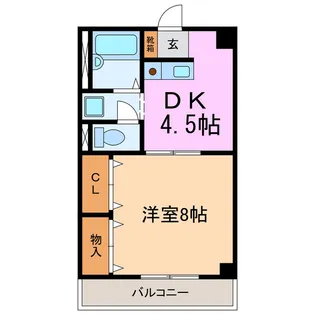 ヴィラ青嵐【2階】の間取り