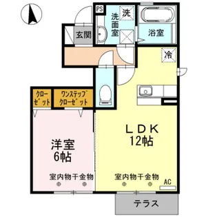 セジュール・エー A棟【1階】の間取り