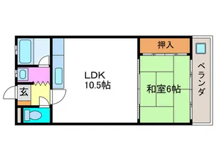 咲花ヴィラパートII【1階】の間取り