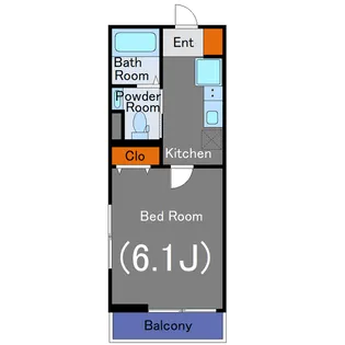 エルクラシス西品川【1階】の間取り