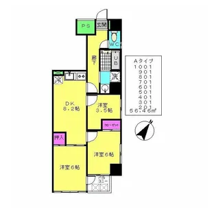 アーバンライト【2階】の間取り