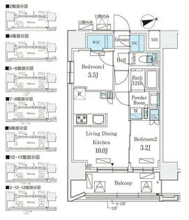 リビオメゾン御茶ノ水EAST【4階】の間取り