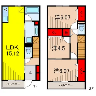 ディアコート新宿の間取り