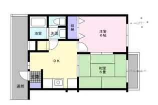 コーポ谷岡II【2階】の間取り