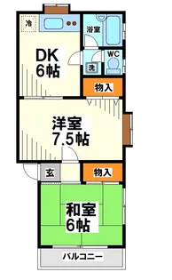 第2コーポ白糸【2階】の間取り
