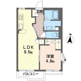 ハイネス旭【2階】の間取り