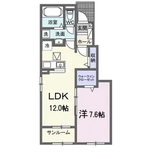 ラヴィベールアイ II【1階】の間取り