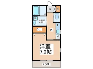 宮川 ハイツ【1階】の間取り