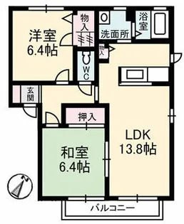 シャーメゾン湯所【1階】の間取り