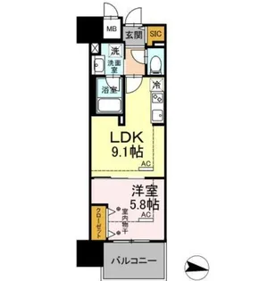 Park Avenue East【3階】の間取り