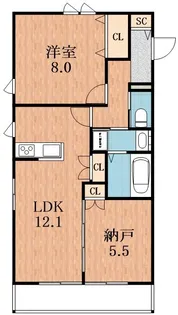 MaisonduSoleil【1階】の間取り