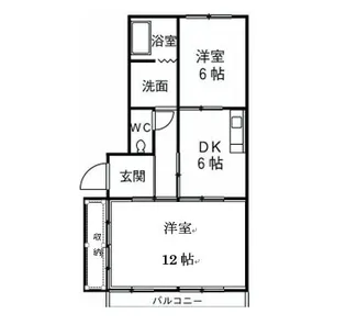 マンションエスポワール【3階】の間取り