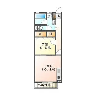J.W.Pace【2階】の間取り