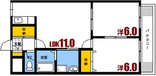 マルベリーヒルズ【1階】の間取り