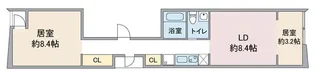 FLORAISON HANAKAWADO【4階】の間取り