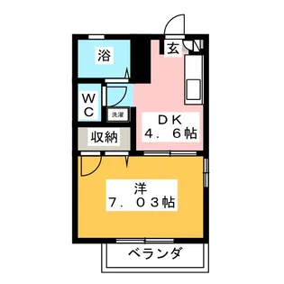 グリシーナ・常盤台A【2階】の間取り