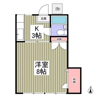 プランドール上戸祭 旧文星サイドハイツ【2階】の間取り