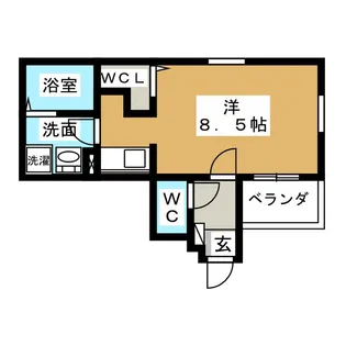 Cherim志賀本通【2階】の間取り