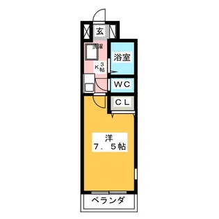 メゾンウィネッカ【1階】の間取り