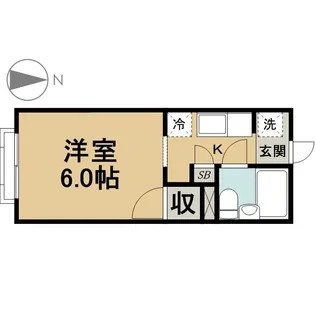 アローハイツ【2階】の間取り