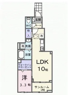 ヒカルサ清水本町【1階】の間取り