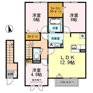 シルビア【2階】の間取り