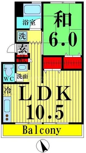 聖サンハイツ【3階】の間取り