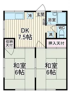 ユベントス北の台【1階】の間取り