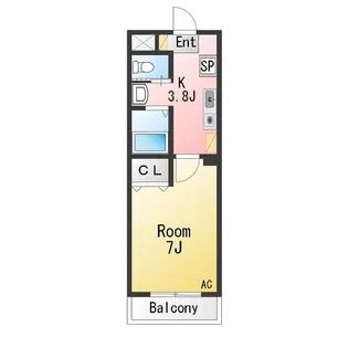 A・City八帖【3階】の間取り