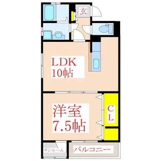 ヴィラージュST【2階】の間取り