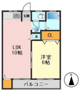 光マンション【2階】の間取り