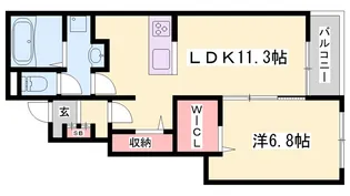 フレーシュM【1階】の間取り