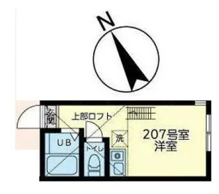 ユナイト石川町ペルファボーレ【2階】の間取り