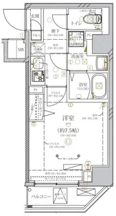 ディアレイシャス田園調布南【2階】の間取り